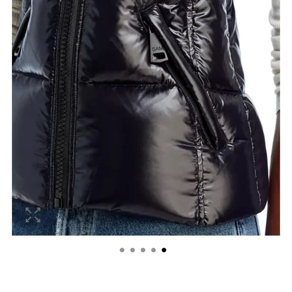 SAM NY black down women’s vest XS - Picture 3 of 12